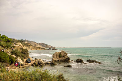 Scenic view of sea against sky