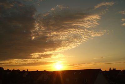 Scenic view of sunset sky