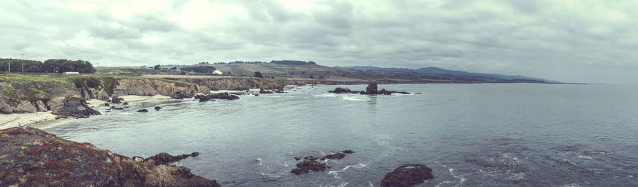 Panoramic view of sea against sky