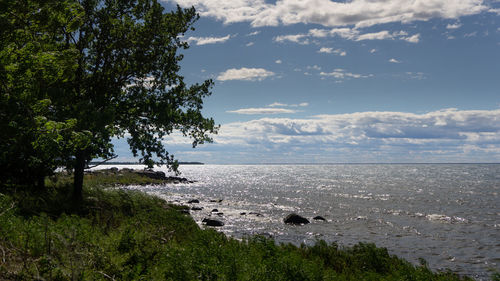 Scenic view of sea against sky