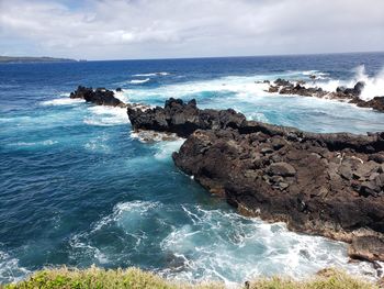 Scenic view of sea against sky