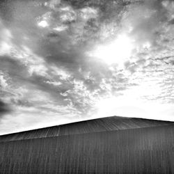 Low angle view of cloudy sky