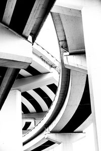 Low angle view of spiral staircase