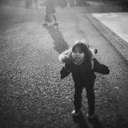 Portrait of cute boy playing