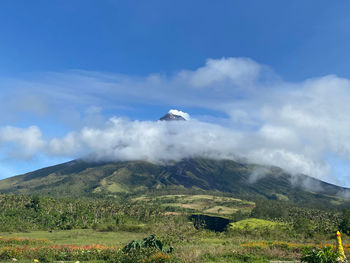 Scenic view of landscape against sky