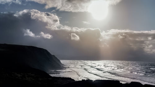 Scenic view of sea against sky