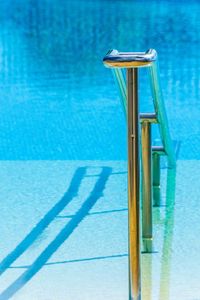 High angle view of swimming pool