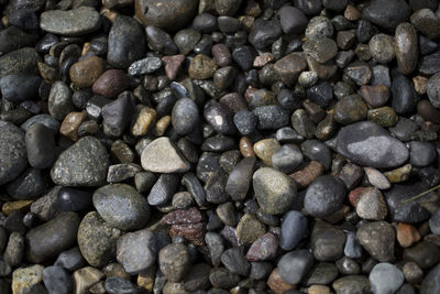 Full frame shot of pebbles