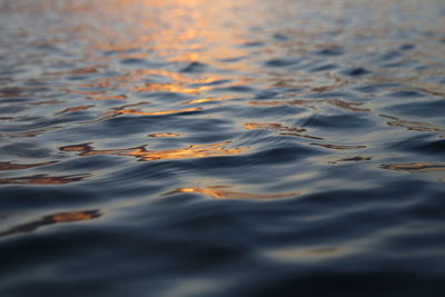 Close-up of rippled water