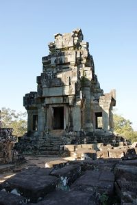 Old ruins against blue sky