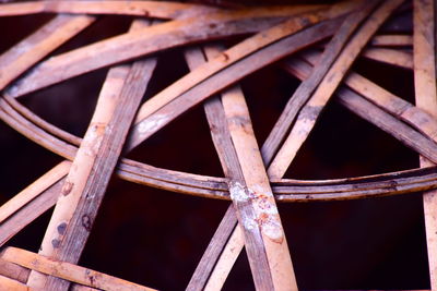 Full frame shot of rusty metallic structure