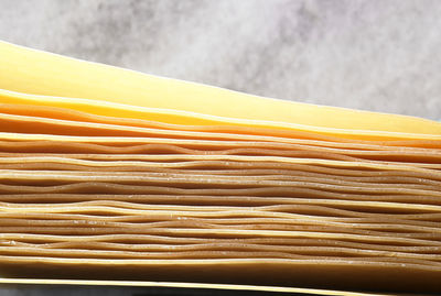 Close-up of pasta on table