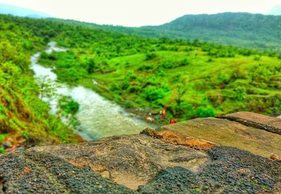 Scenic view of mountains