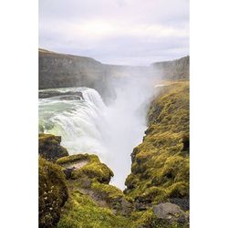 Scenic view of waterfall