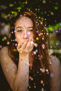 Close-up portrait of a girl