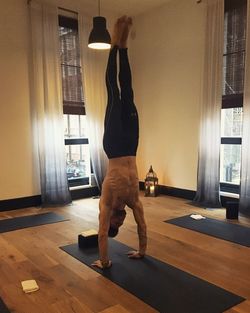 Rear view of a man standing woman