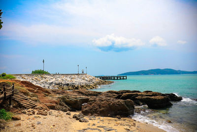 Scenic view of sea against sky