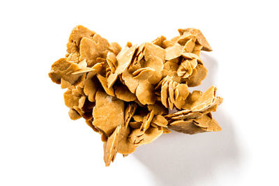 Close-up of dried plant against white background