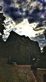 Cloudy sky over mountain