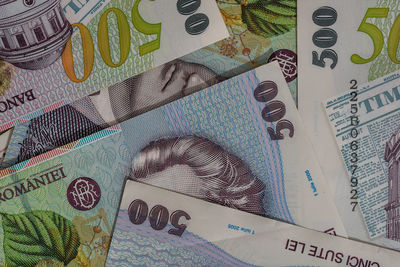 Full frame shot of paper currencies