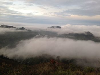 Scenic view of landscape against sky