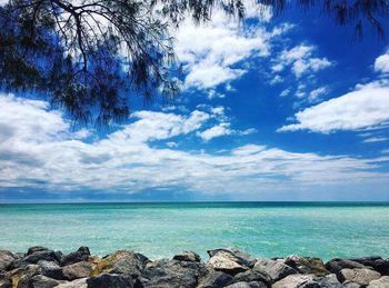 Scenic view of sea against sky