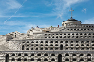 Low angle view of building against sky