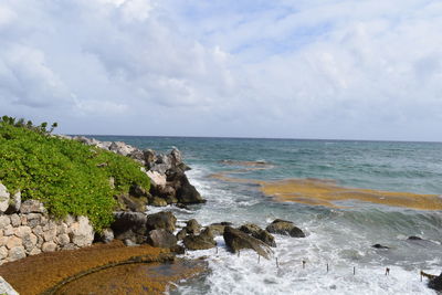 Scenic view of sea against sky