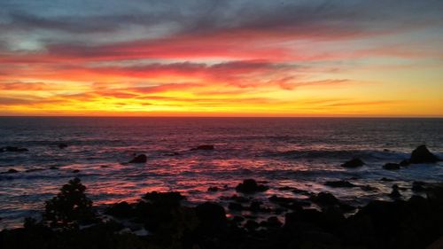 Sunset over sea