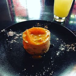 Close-up of bread in plate