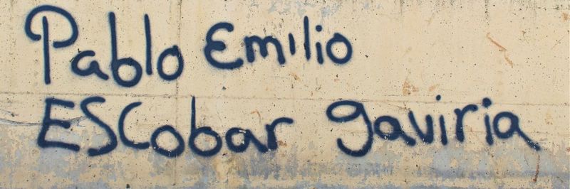 Close-up of text on wall