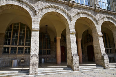 Low angle view of historical building