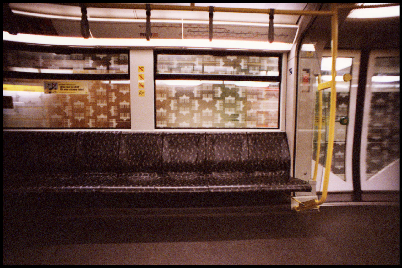 TRAIN AT RAILROAD STATION PLATFORM