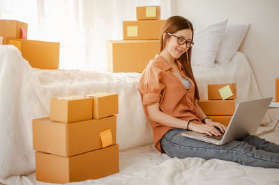 Young woman using mobile phone