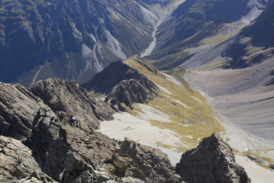 Scenic view of rocks and mountains