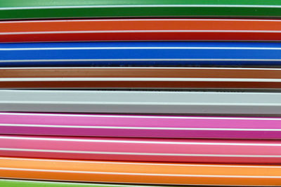 Full frame shot of multi colored pens