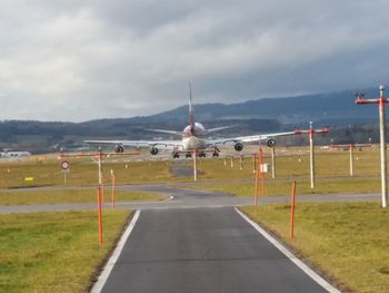 Road passing through landscape