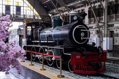 Train on railroad track