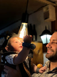Portrait of boy looking at camera