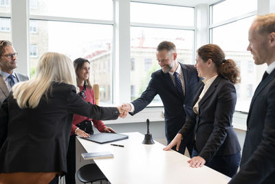 Business people having meeting