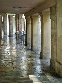 Interior of empty corridor