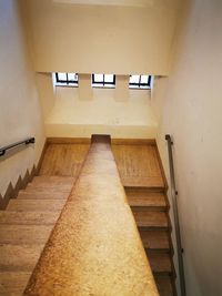 Low angle view of staircase in building