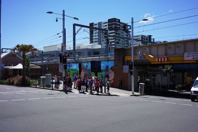 View of city street