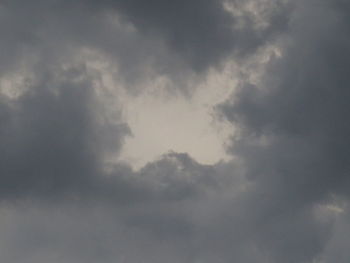 Low angle view of cloudy sky