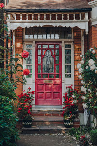 Entrance of building