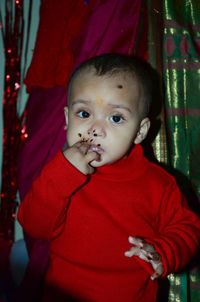 Portrait of cute baby