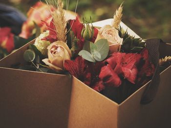 Close-up of rose bouquet