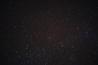 Low angle view of star field at night