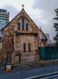 Low angle view of cathedral against sky