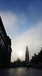 Low angle view of buildings against the sky